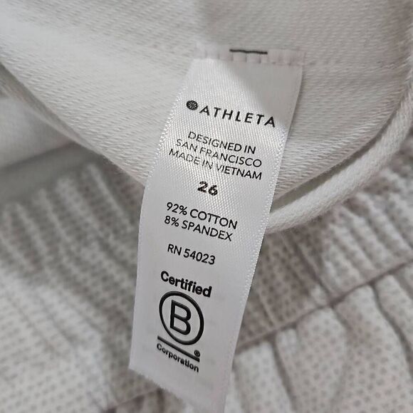 Athleta womens size 26 Farallon Printed Jogger Spliced Magic Veil Grey Lounge Ca - Picture 3 of 8